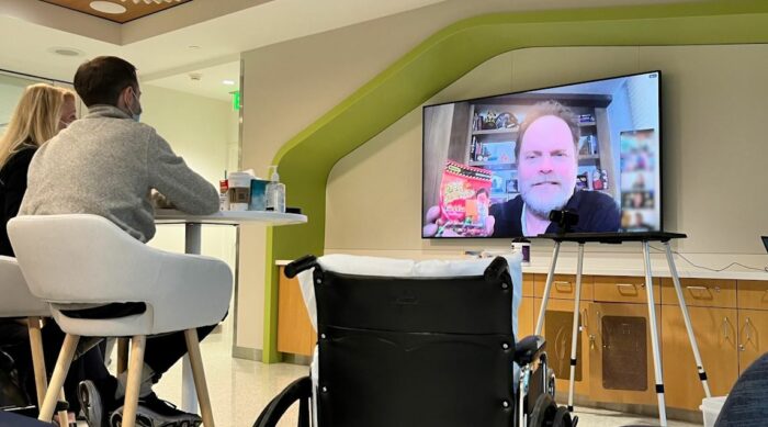 Actor Rain Wilson's virtual visit with Seattle Children's patients and families