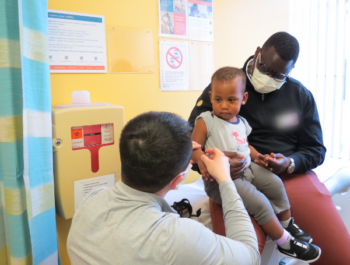 A boy is examined at Seattle Children's