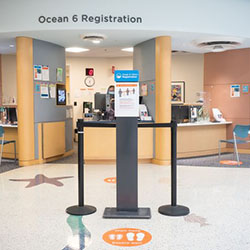 Welcome desk at Seattle Children's