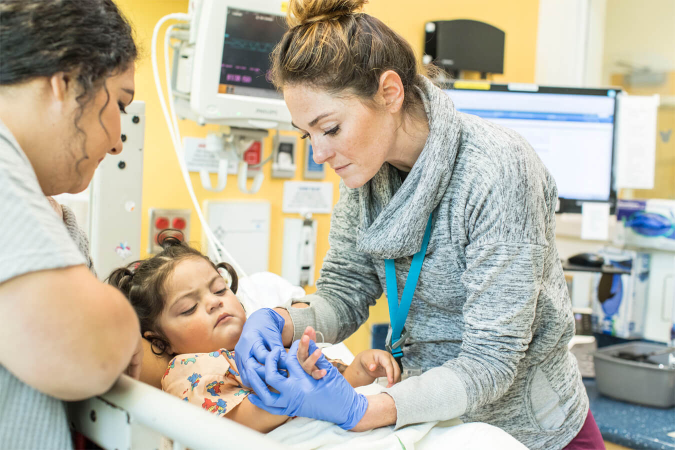 Patient with the Seattle Children's Radiology department