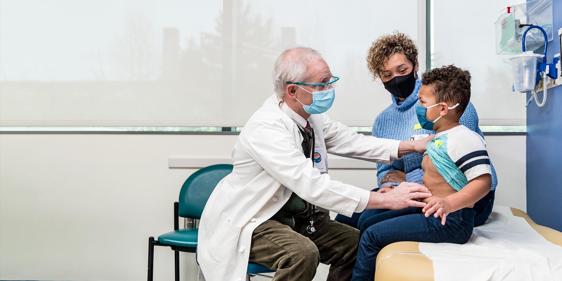 Dr. Waldhausen cares for Isaac, a patient treated for neuroblastoma at Seattle Children's