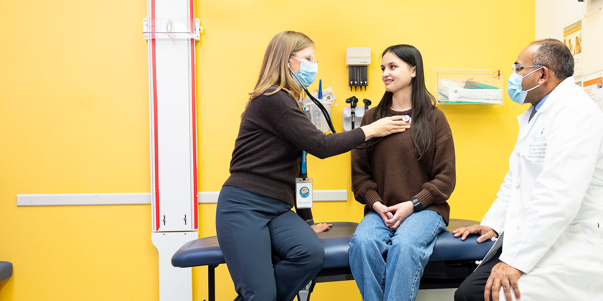 Patient with two providers in exam room