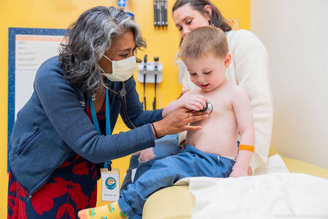 Seattle Children's Heart Center provider with a patient