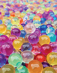 A picture of water beads