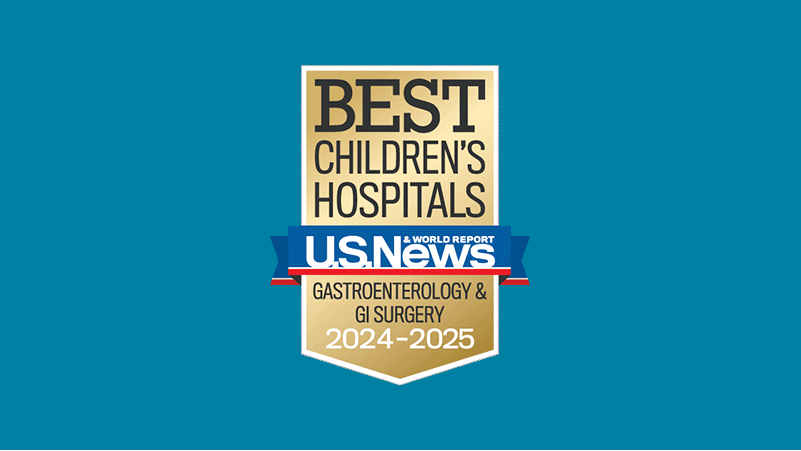 US News and World Report Best Children's Hospitals Badge 2023-2024