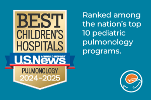 Consistently ranked one of the nation's best pulmonary programs by U.S. News and World Report.