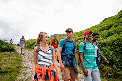 People on a hike